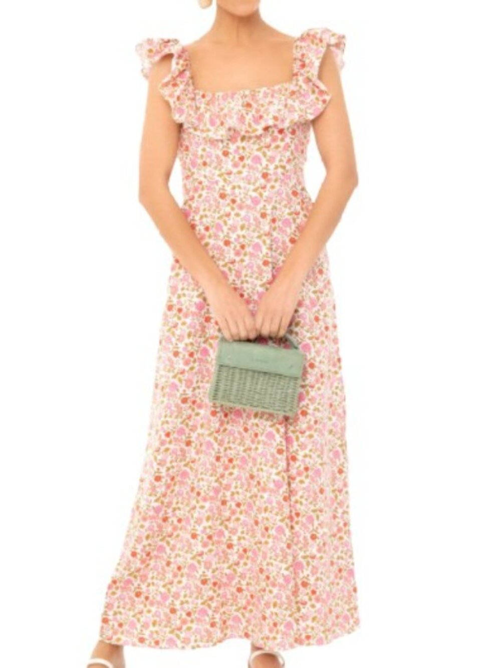 OPT - Floral Ruffle Dress